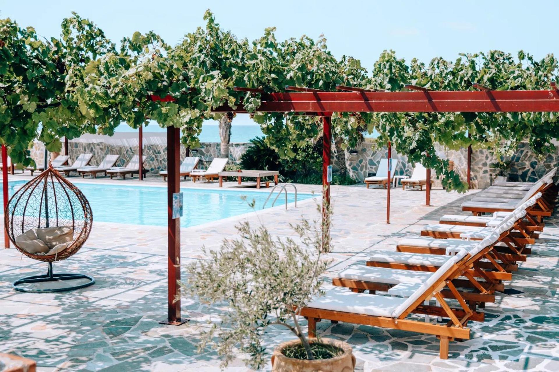 Poseidon Beach Hotel Kastrosikia Luaran gambar